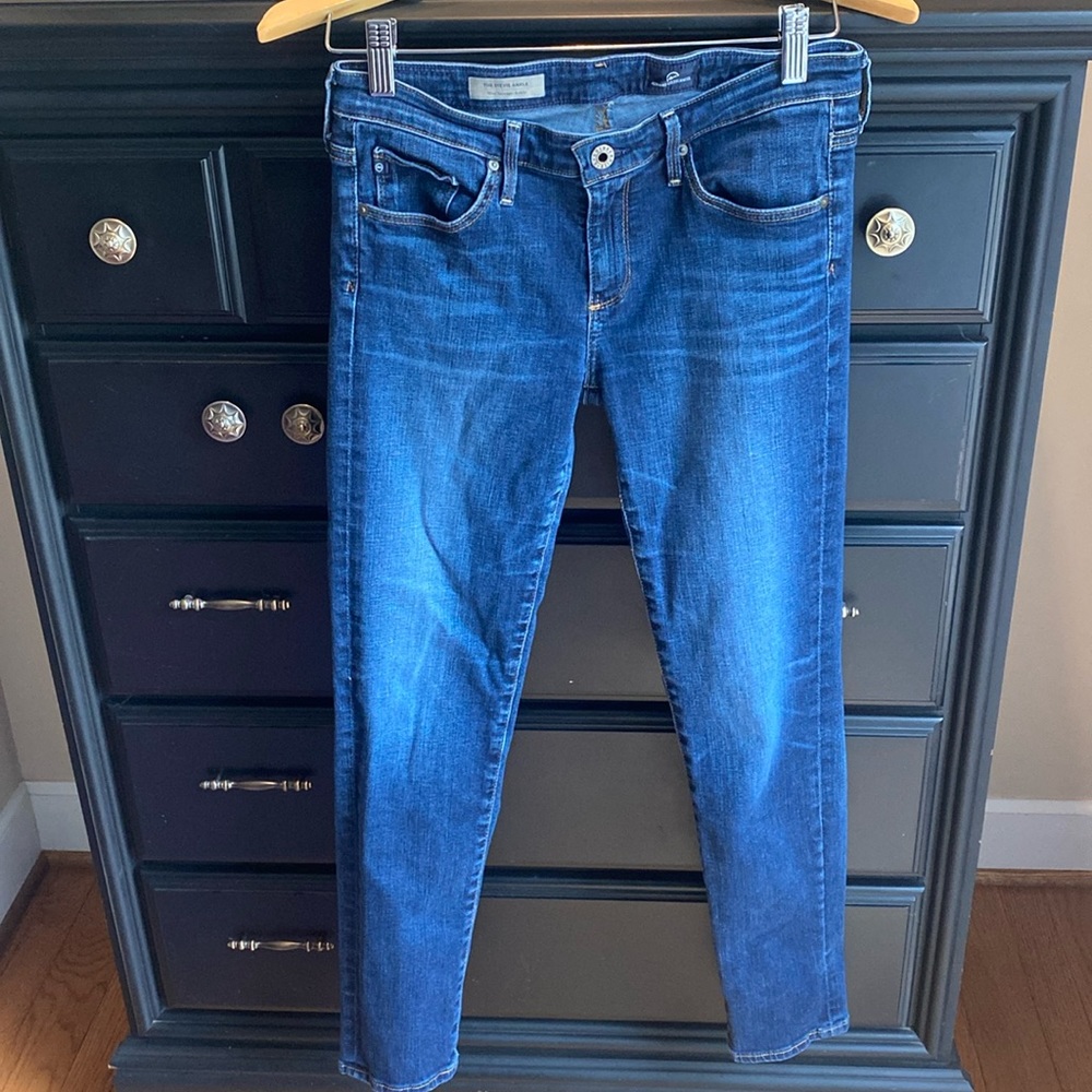 AG ADRIANO GOLDSCHMIED The Stevie Ankle Slim Straight Ankle Size 27 - Picture 3 of 10